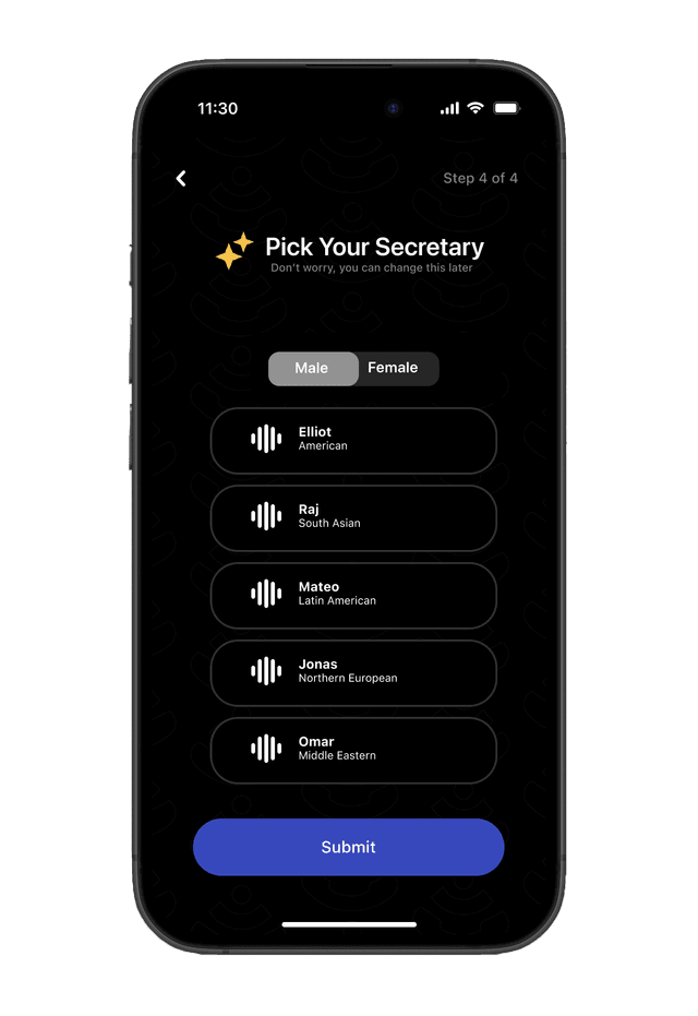 Voice Selection